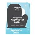 Equate Beauty Self Tanning Duo Applicator Mitts 2 Count Reusable Streak-Free Tanning Glove Set for Face and Body