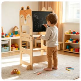 3-in-1 Convertible Toddler Learning Tower Step Stool with Chalkboard